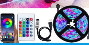 Світлодіодна стрічка RGB Colorful USB Bluetooth App Smart 24-Key пульт д/у