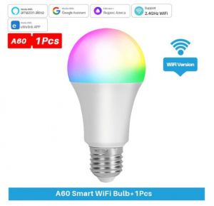 EWelink Wifi Smart Led Лампа E27 RGB, Голосове керування