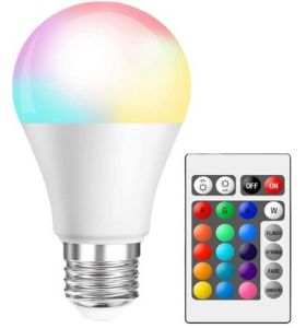 Smart RGB світлодіодна Лампа 16 кольорів  E27 Пульт ДК 24 клавіші Атмосферне неонове світло