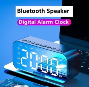 Купить G10 Світлодіодний цифровий годинник з Bluetooth динаміком. Дзеркало. Декор офісу. Температура. FM-радіо