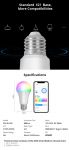 EWelink Wifi Smart Led Лампа E27 RGB, 9w